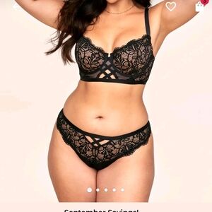 Adore Me Diara 2 Contour Bra-Matching panties NWT